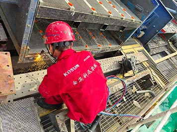 西安科迅（KOSUN）成功交付國內某湖泊清淤項目振動篩篩網托架改造工程